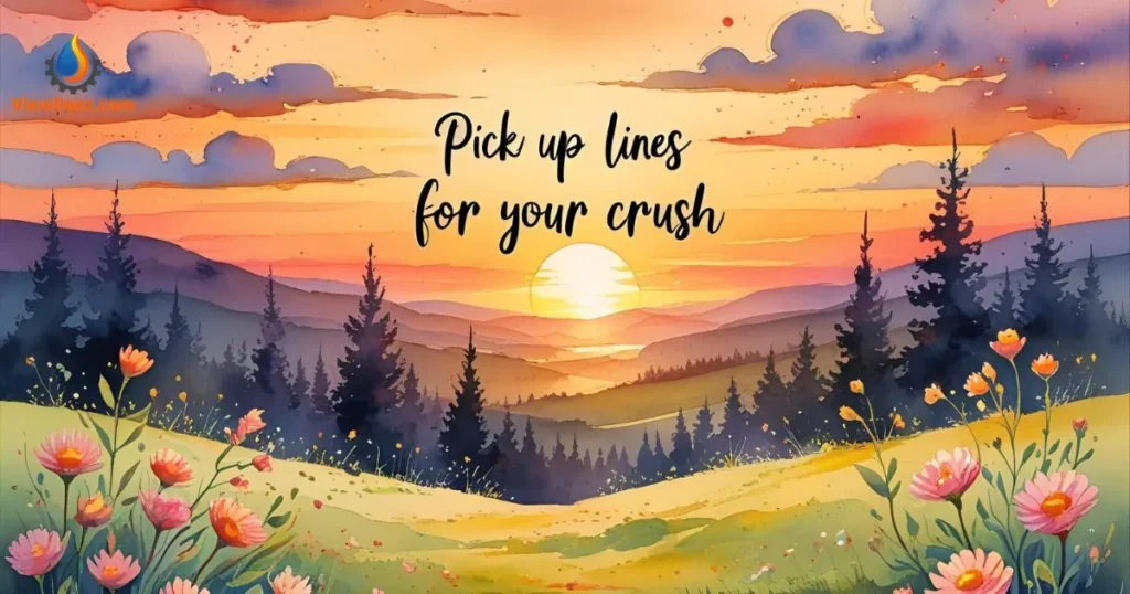 Sunset Pick Up Lines for Crush