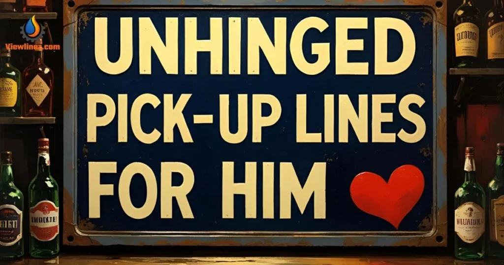 Unhinged Pick-Up Lines for Him