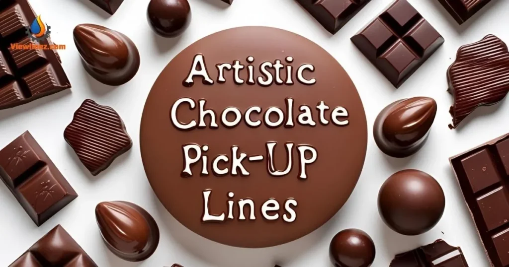 Artistic Chocolate Pick-Up Lines