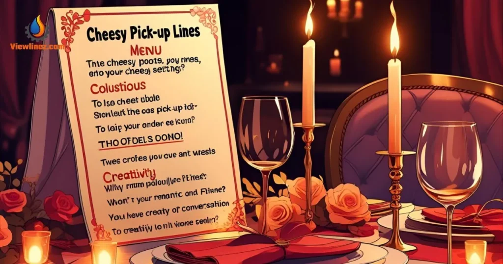 Cheesy Menu Pick-Up Lines