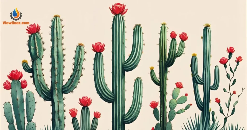 Romantic Cactus Lines
