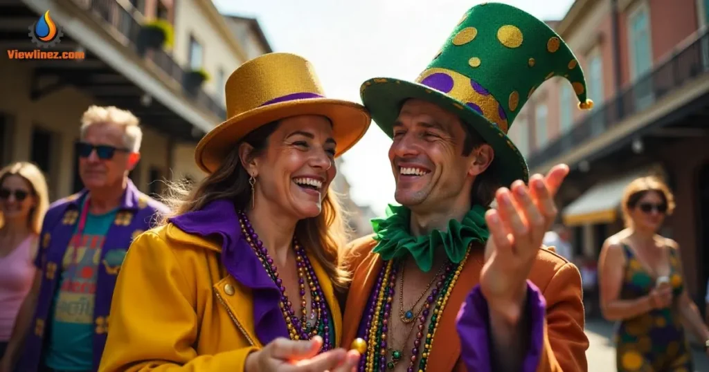 Couple Mardi Gras