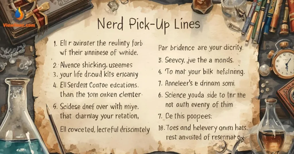 Nerd Pick-Up Lines