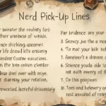 Nerd Pick-Up Lines